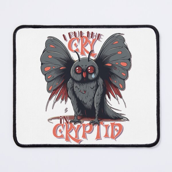 Item preview, Mothman: I Put The Cry In Cryptids designed and sold by Bug & Brush.