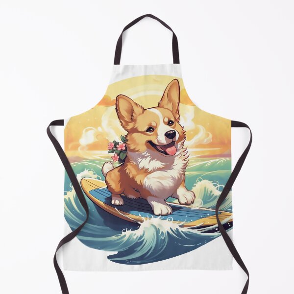 Item preview, Surfing Corgi Pup designed and sold by Kona Cat Creationz.