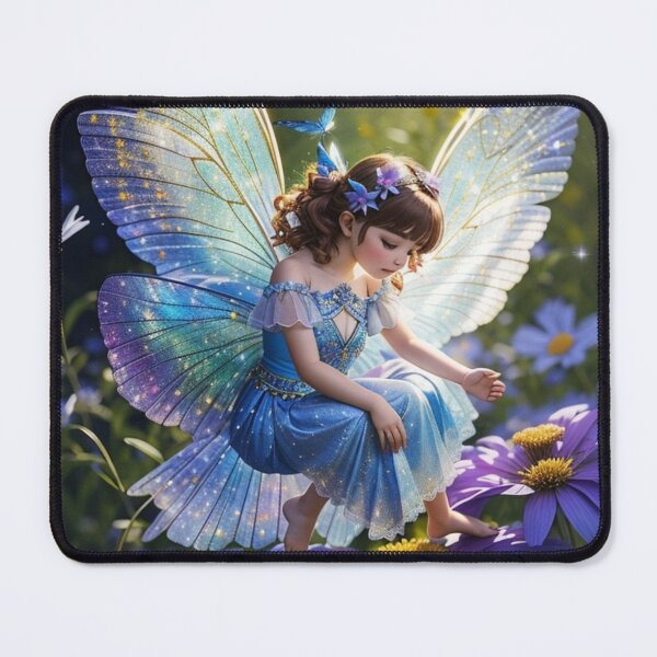 Item preview, Enchanting Fairy perched atop a Wildflower: A Whimsical Delight designed and sold by T-shirtMill.