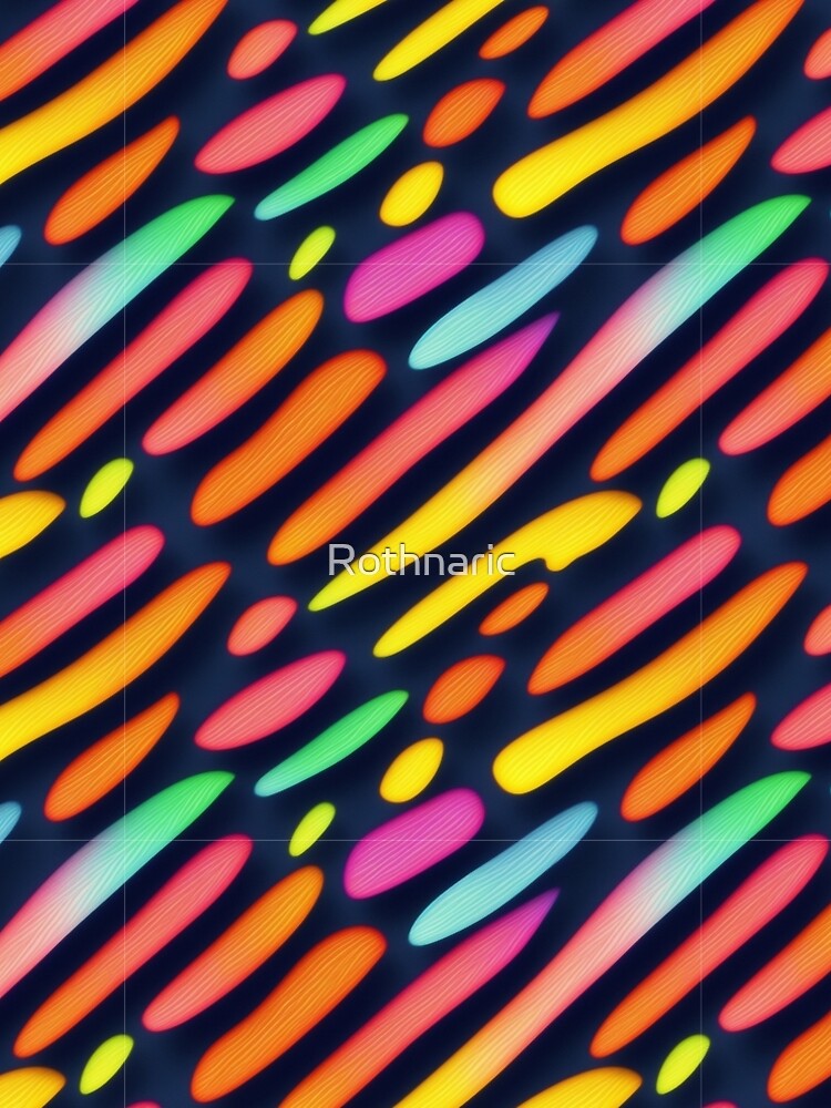Aperçu 5 sur 5. Robe trapèze avec l'œuvre Bright color strokes pattern créée et vendue par Rothnaric.