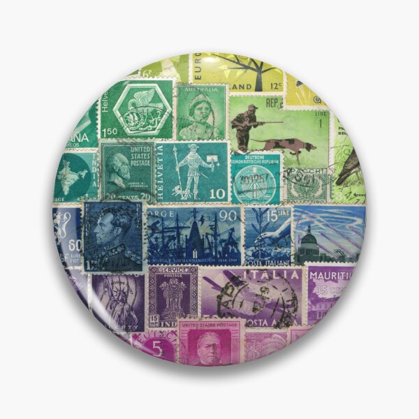 Item preview, Rainbow Postage Stamps designed and sold by tanglecrafts.