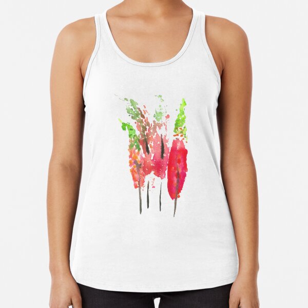 Foxtail Flower Racerback Tank Top