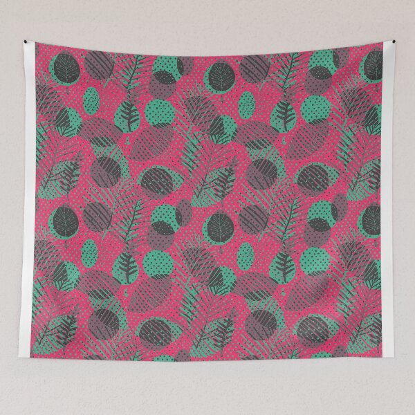 Item preview, Polka dots nature elements green designed and sold by Alessandro Remo Mazzoni Remotextiles.
