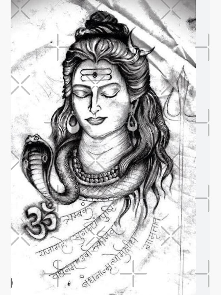 Ink Drawing: Pinaki Mahadev Drawing by Arti Agarwal | Saatchi Art