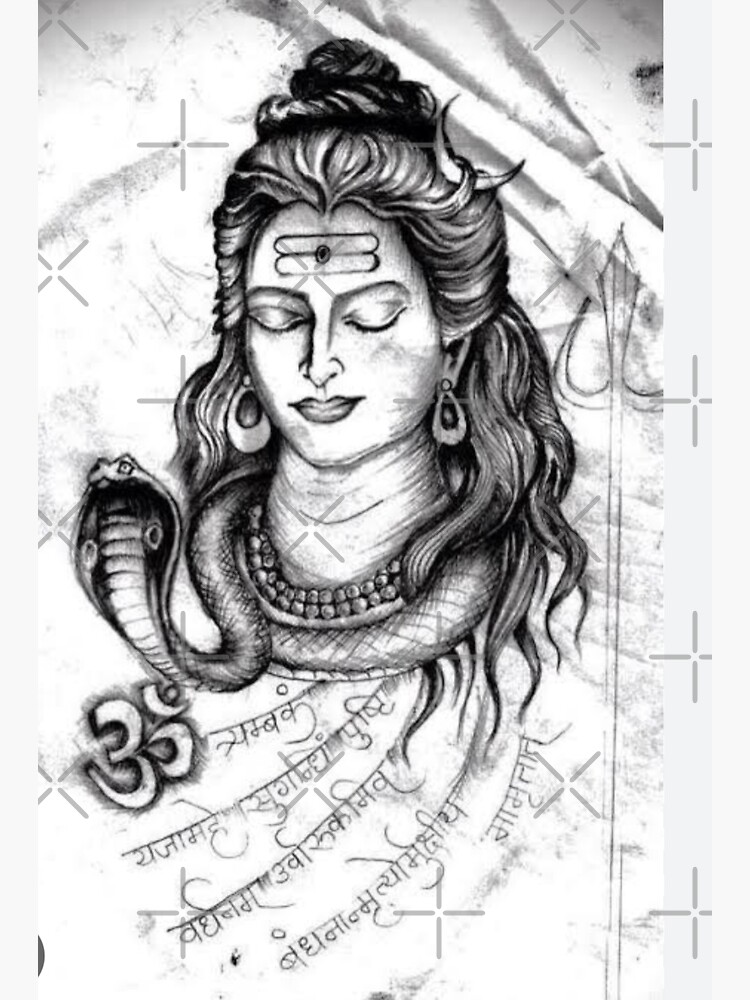 Black And White Mahadev pencil art, Size: A4 Size at Rs 500/sheet in Delhi