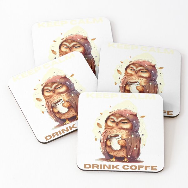 Item preview, Keep Calm Drink Coffee Owl Gifts Ideas For Coffee Lovers designed and sold by MatPigeon.