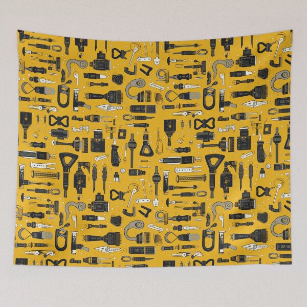 Item preview, Sketched Vintage Tools Digital Pattern designed and sold by zolarche.