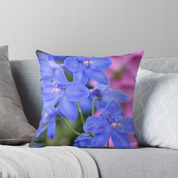 Item preview, Blue Delphinium Garden flowers  designed and sold by Monika Howarth.