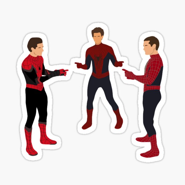 Item preview, 3 Spideys pointing meme  designed and sold by KingstonWilliam.