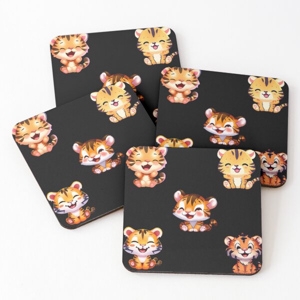Item preview, Joyful Cubs - Happy Little Tigers | Playful Scenes of Feline Delight designed and sold by OrangeMG.