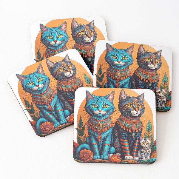 Item preview, Mexican folklore cats designed and sold by Outofdream1.