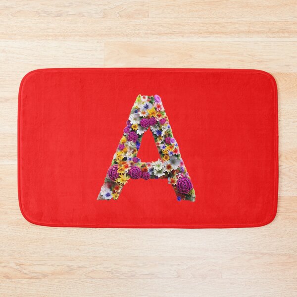 Item preview, Letter A design in the shape of flowers  designed and sold by Shadyshoo.
