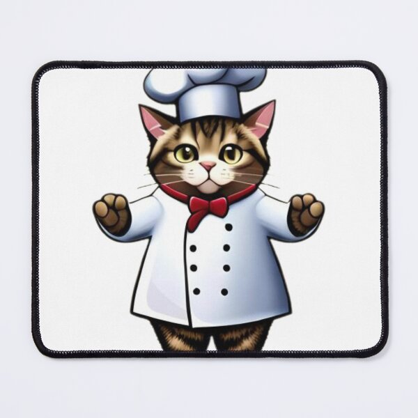 Item preview, chef kitty cat designed and sold by Ourprettyshop.