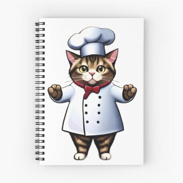 Item preview, chef kitty cat designed and sold by Ourprettyshop.