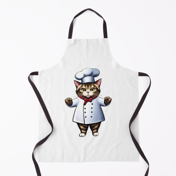 Item preview, chef kitty cat designed and sold by Ourprettyshop.