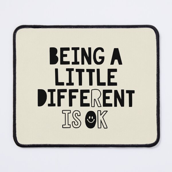 Item preview, Being A Little Different Is Ok - ABA - Behavioral therapy - Black font designed and sold by Ausome  Behavior.