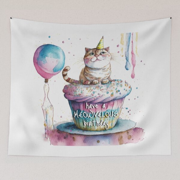 Item preview, Cat Funny birthday designed and sold by vyascreations.