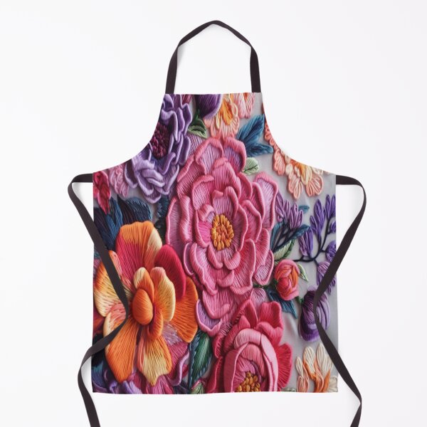 Item preview, Embroidered Flowers designed and sold by Beauty Art Printable.