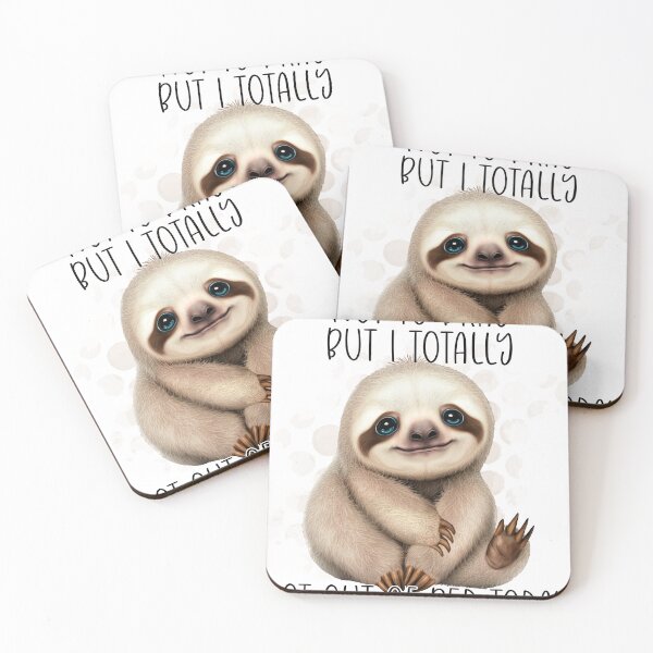 Item preview, Cute Happy Funny Baby Sloth Quote designed and sold by 24gap.