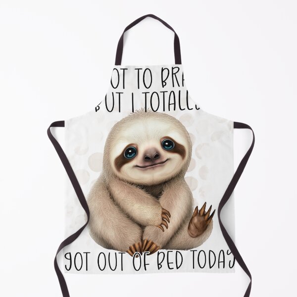 Item preview, Cute Happy Funny Baby Sloth Quote designed and sold by 24gap.