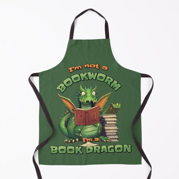 Item preview, I'm not a bookworm, I'm a book dragon a book dragon (#03)  [Create a set!] designed and sold by SolidEarthArt.