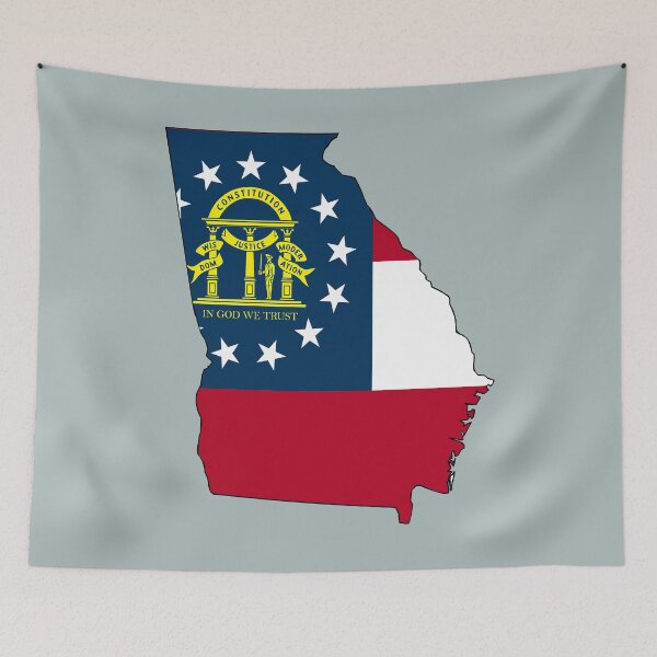 Item preview, Georgia map flag designed and sold by antonietta40.