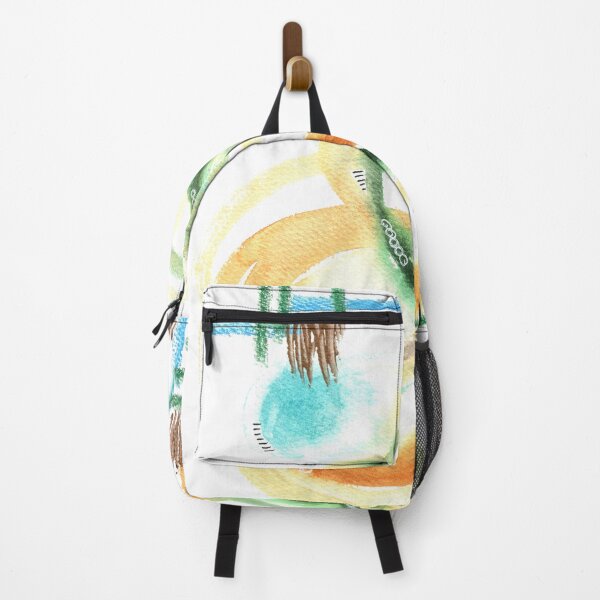 Item preview, Yellow, green and blue abstract painting designed and sold by AnissaF.