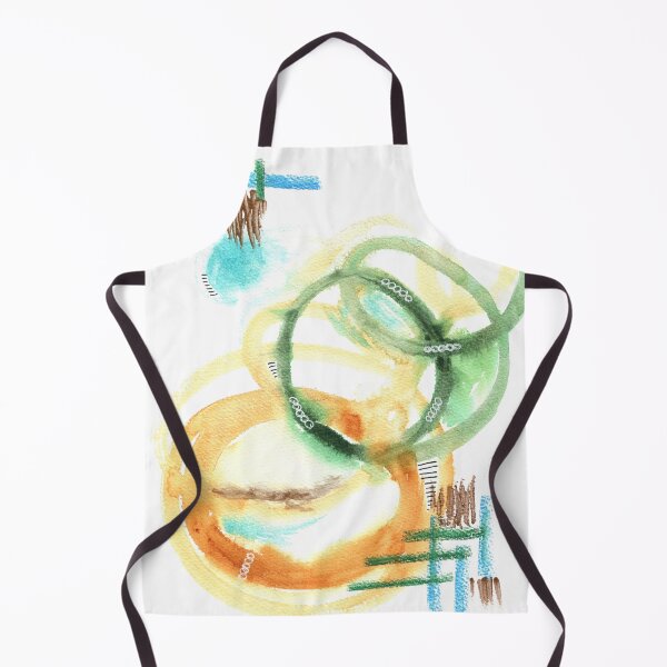 Item preview, Yellow, green and blue abstract painting designed and sold by AnissaF.