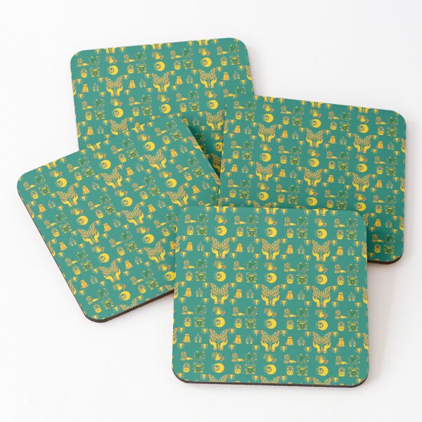 Item preview, Mystic Witch Pattern on Teal designed and sold by Whispering Raven.