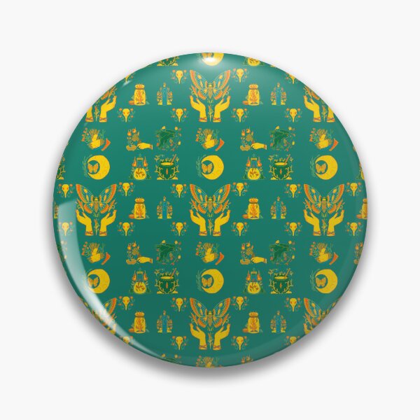 Item preview, Mystic Witch Pattern on Teal designed and sold by Whispering Raven.