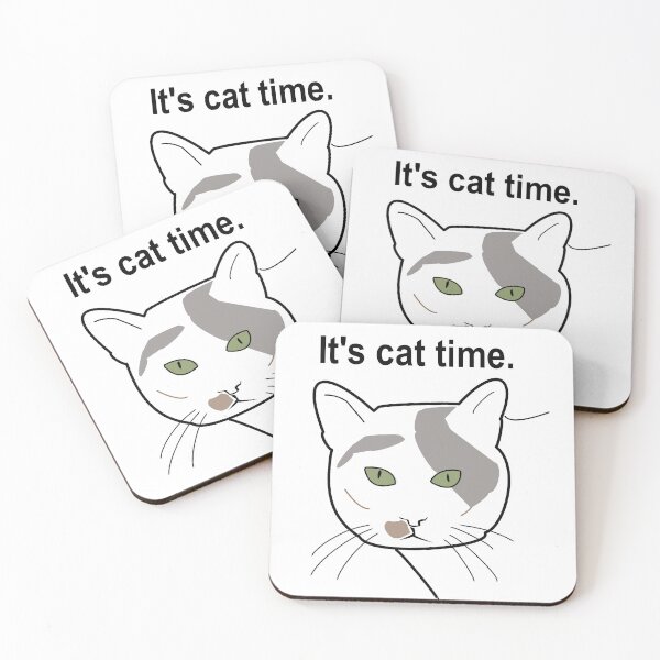 Item preview, It's cat time. designed and sold by Cat Art.