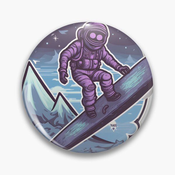 Item preview, Space Man Riding Snowboard  designed and sold by Arclight-LLC.