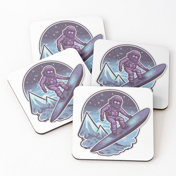 Item preview, Space Man Riding Snowboard  designed and sold by Arclight-LLC.