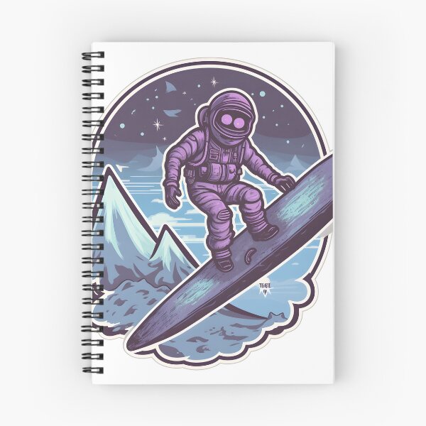 Item preview, Space Man Riding Snowboard  designed and sold by Arclight-LLC.