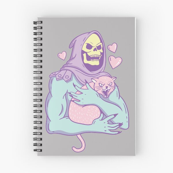 Item preview, happy skull with kitten designed and sold by soyranka.