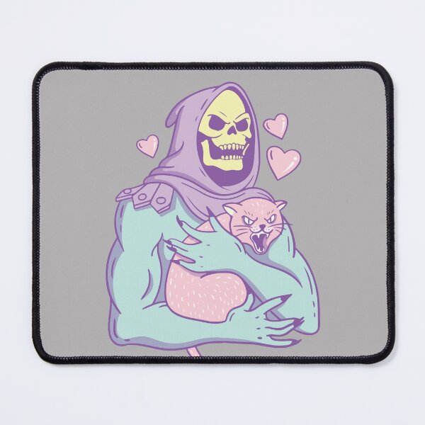 Item preview, happy skull with kitten designed and sold by soyranka.