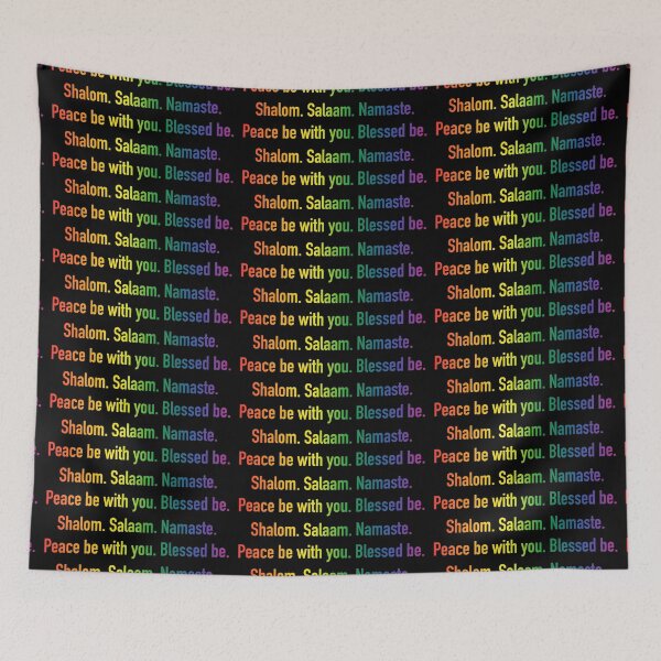 Item preview, Shalom. Salaam. Namaste. Peace Be with You. Blessed Be. 2 designed and sold by litmusician.