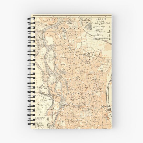 Item preview, Vintage Map of Halle Germany (1925) designed and sold by BravuraMedia.