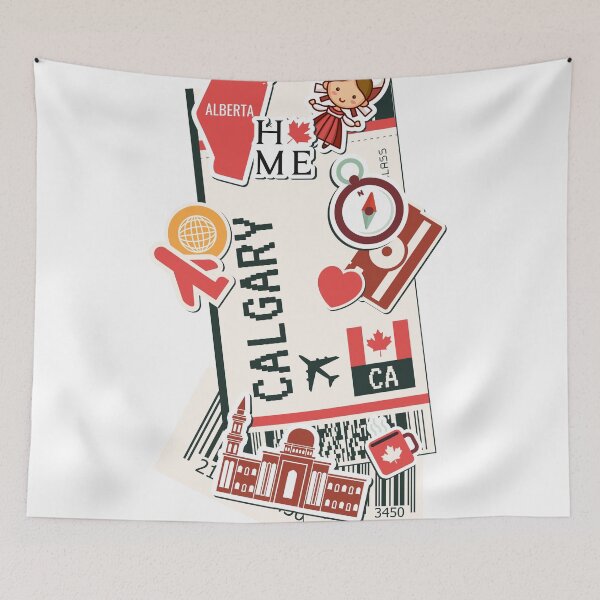 Item preview, Calgary Alberta Boarding Pass designed and sold by funnylifeusa.