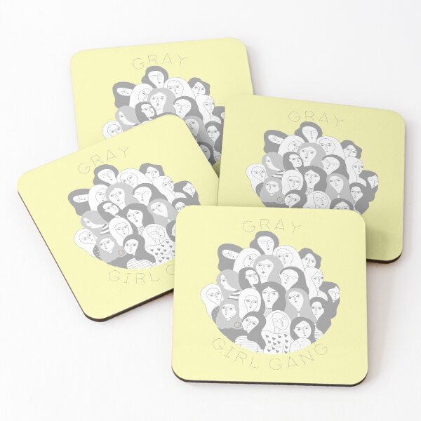 Item preview, GRAY GIRL GANG I - yellow designed and sold by OG2U.