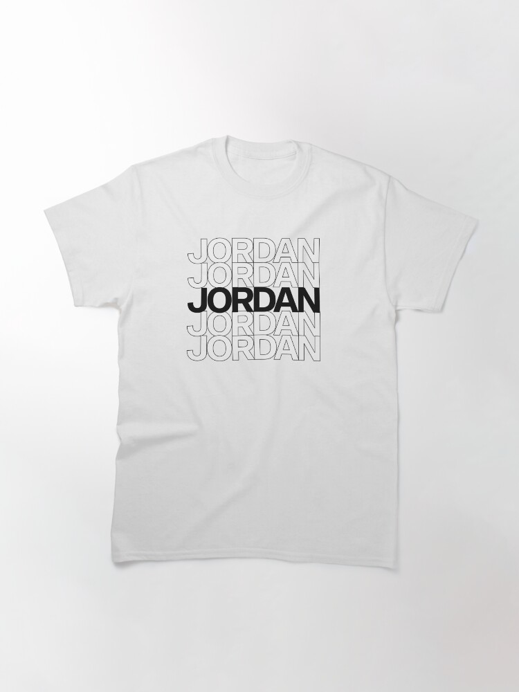 Thumbnail 2 of 7, Classic T-Shirt, Jordan - stacked designed and sold by CreativeKristen.