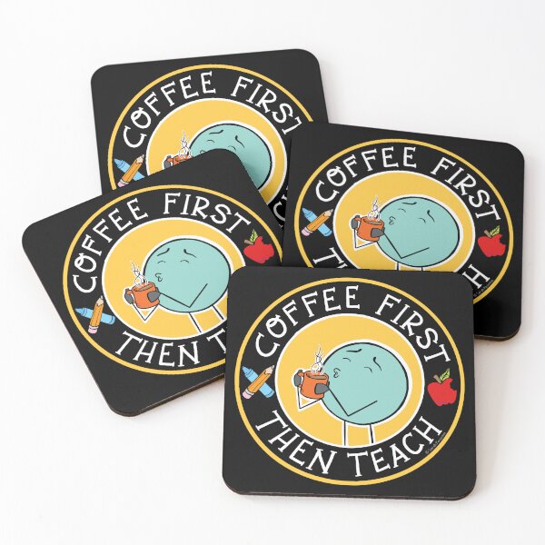 Item preview, Dot Dudes: Coffee First, Then Teach designed and sold by SarahPecorino.