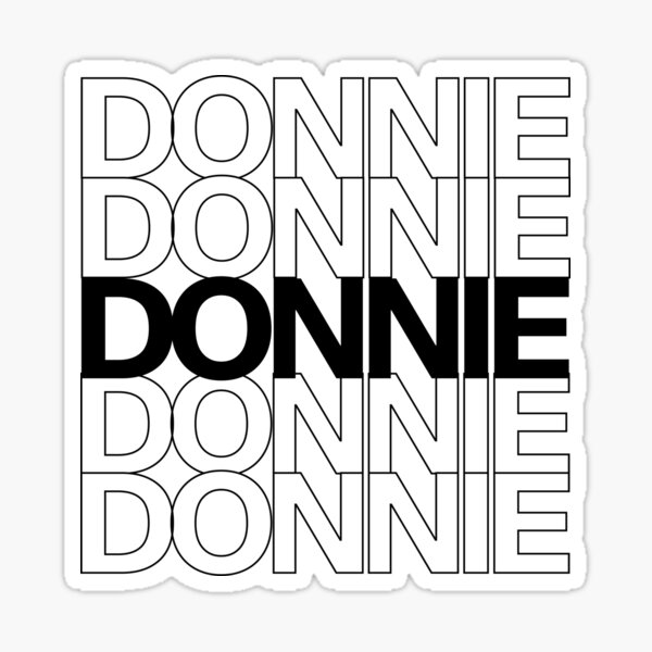 Donnie - stacked Sticker