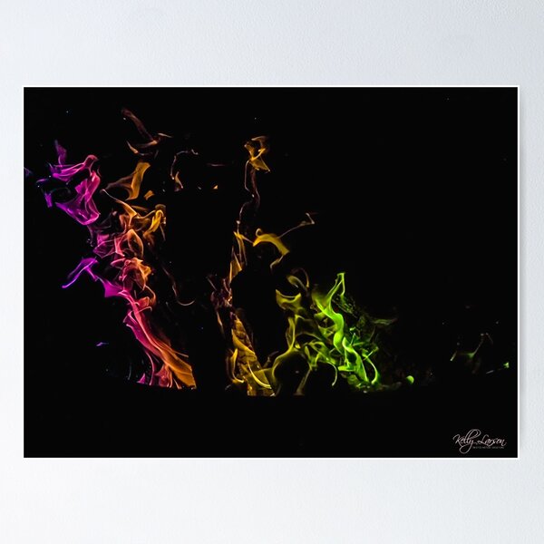 Midnight Flame & Smoke Poster