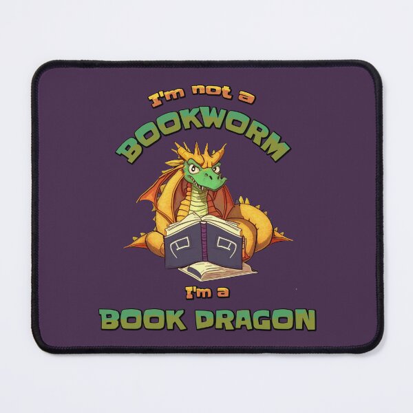 Item preview, I'm not a bookworm, I'm a book dragon (#05)  [Create a set!] designed and sold by SolidEarthArt.