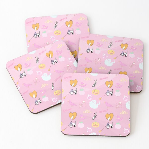 Item preview, Witchy Kids Halloween Pattern on Pink designed and sold by Whispering Raven.