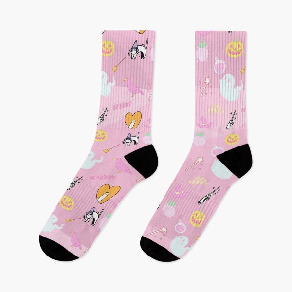 Item preview, Witchy Kids Halloween Pattern on Pink designed and sold by Whispering Raven.