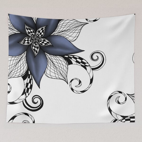 Item preview, Tangled Petals in Gunmetal designed and sold by lezell.