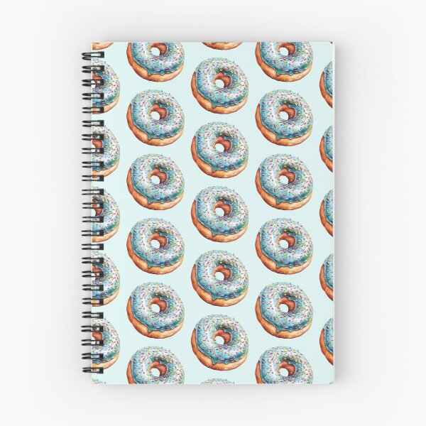Item preview, Rainbow sprinkles Blue watercolor donut illustration  designed and sold by JinJinYoon.