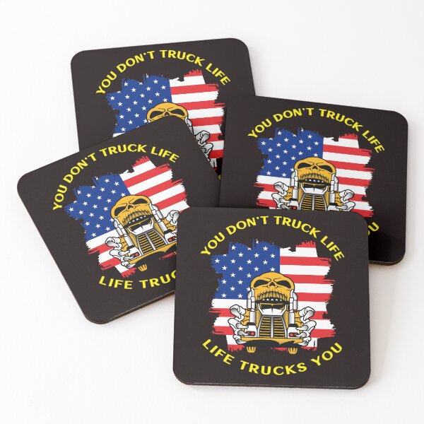 Item preview, American Trucker Skull, You Don't Truck Life, Life Trucks You GY designed and sold by TeamsterLife.